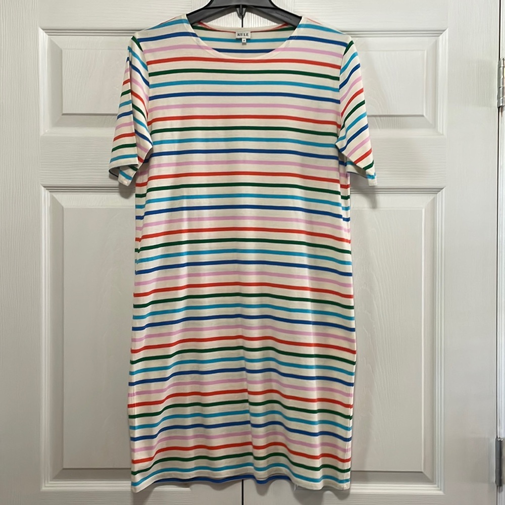 NWOT KULE Striped Tee Dress